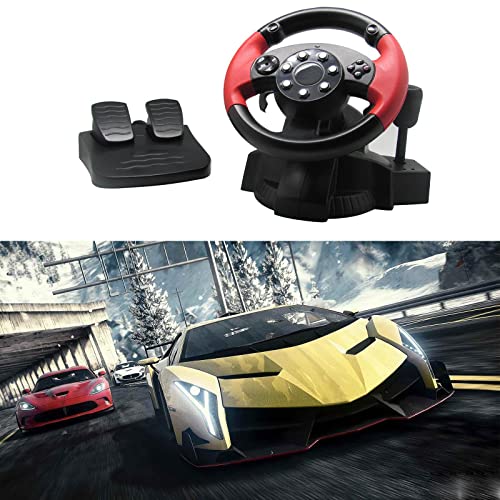 Image of Gaming Racing Simulator Vibration PC Steering Wheel & Pedal for PS3 /PS2| Controllers & Attachments|Video Games & Consoles
