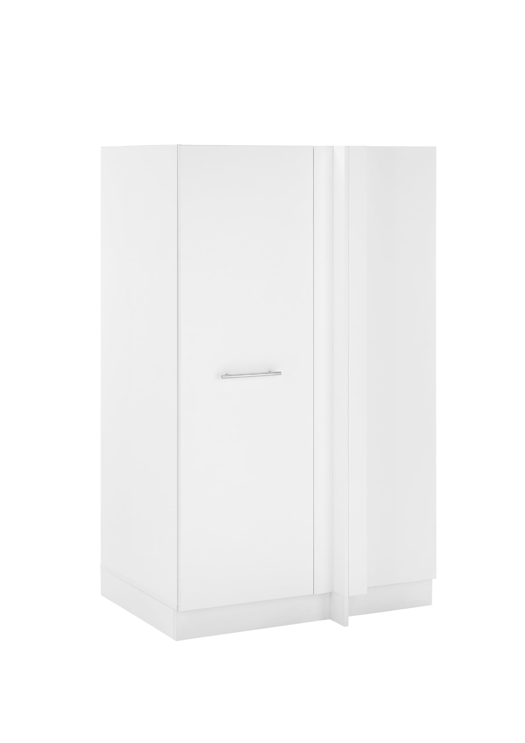 Laundreezy Mehrzweckschrank, Weiß - Vielseitiger Allzweckschrank für Waschküche & Hauswirtschaftsraum - 100 x 162 x 68 cm (B/H/T)