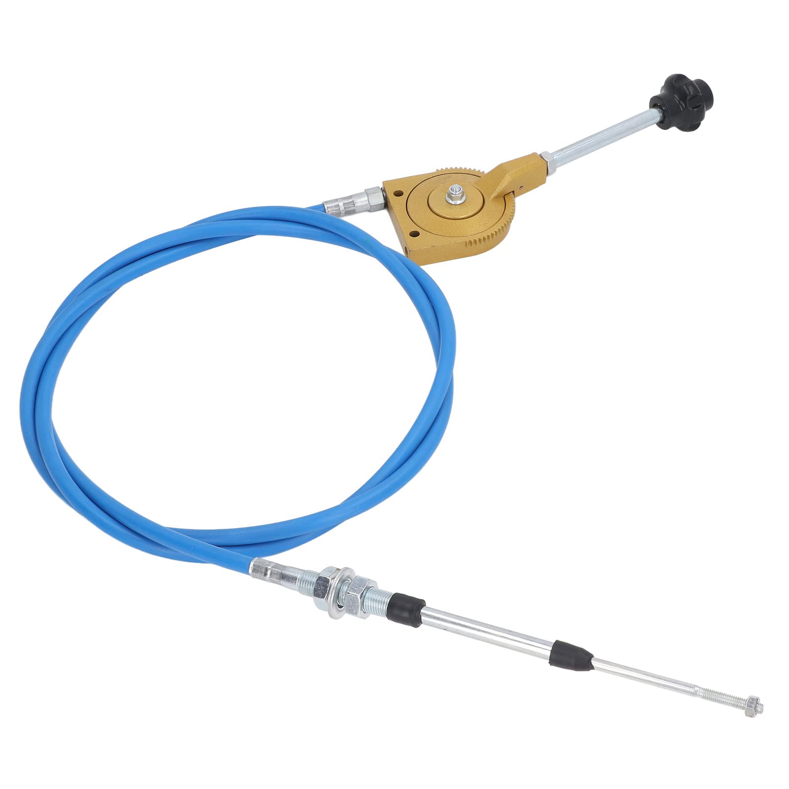 Cavo acceleratore Manuale con Giunto in Acciaio Inossidabile da 2,5 m, Linea di Controllo Pieghevole per Camion betoniere, Sostituzione acceleratore per Escavatore per Il
