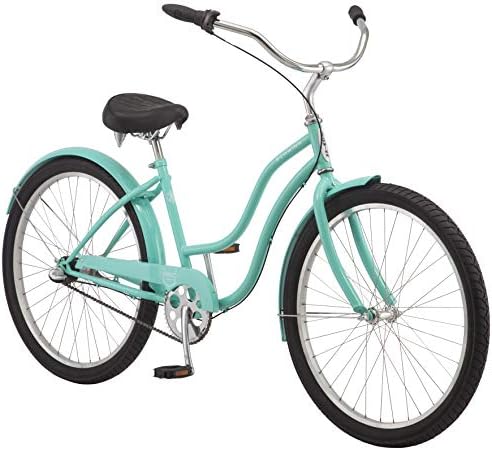 Schwinn Mikko Adult Beach Cruiser Bike, 17-Inch Steel Frame, Wide Wheels for Stability, Rear Coaster Brakes, Multiple Speed Options