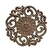 Produktbild Gaodpz Runde Vintage Flora Holz Geschnitzte Applique Holzschnitzerei Aufkleber Möbel Schrank Türrahmen Dekoration Dekor Handwerk (Farbe : 10cm)