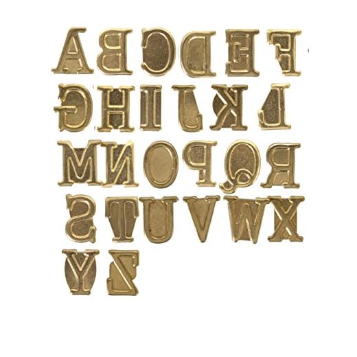 Walnut Hollow Hotstamps Uppercase Alphabet Branding and Personalization Set for Wood and Other Surfaces