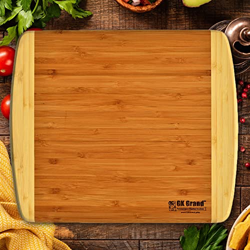 Grammy Gift - Grammy’s Kitchen Where Great Meals Sweet Treats & Loving Memories Are Made - Engraved 2-Tone Bamboo Cutting Board Grandma Christmas Birthday Mothers Day For Decor & Usage (11.5X13.5) #TOP2