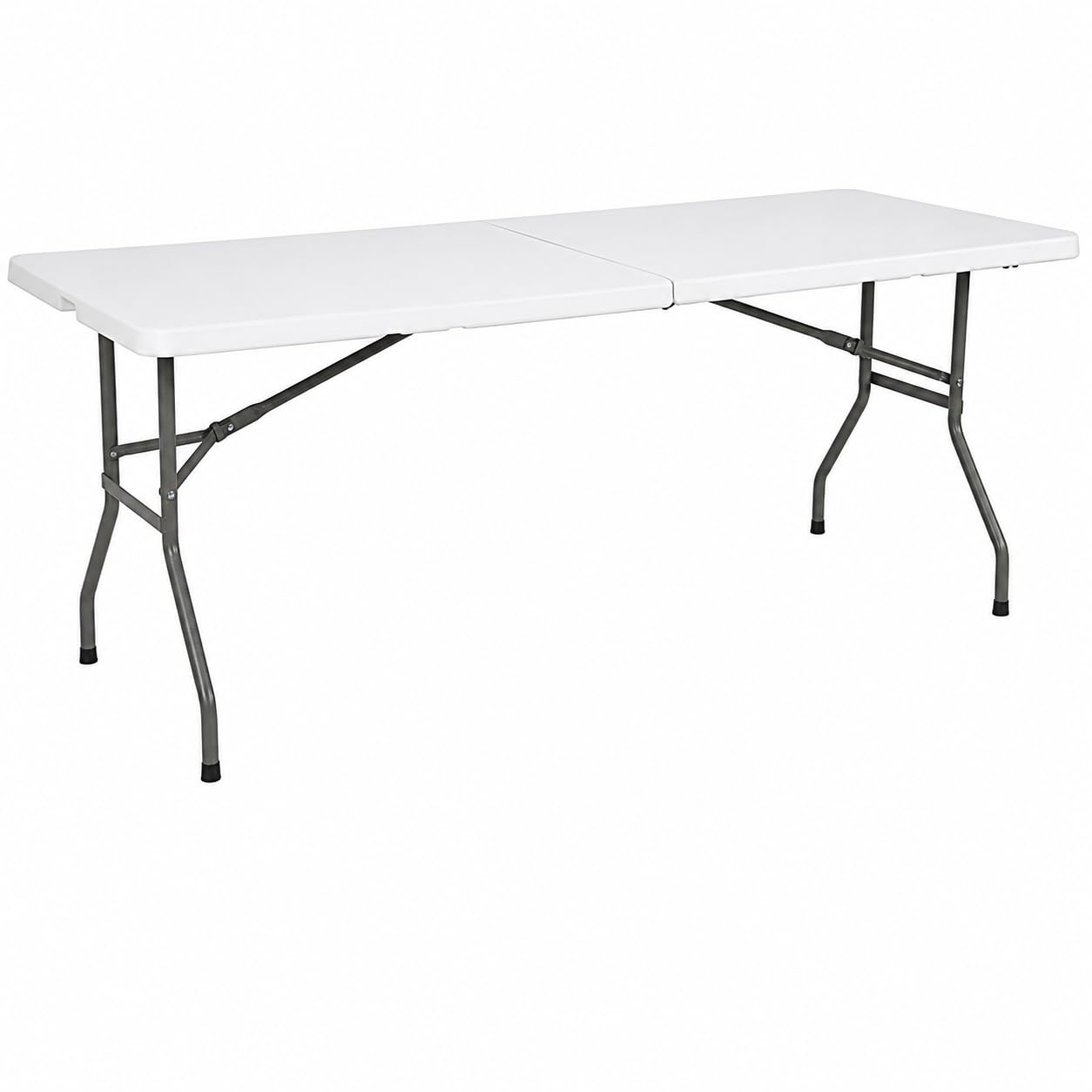 Tavolo Pieghevole da Giardino 180x70x74 cm, Tavolo da Campeggio Richiudibile a Valigetta con Maniglia, Tavolo Buffet Salvaspazio per Esterno, Cucina, Feste e Picnic
