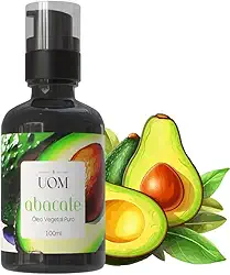 Óleo Vegetal de Abacate UOM 100ml | 100% Puro e Vegano | Para Cabelo e Pele
