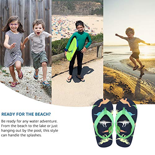Tombik TB201021NAVYDINOSAUR900 Toddler Boy Sandals Beach Flip Flops thumb #4