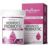 Prebiotics & Probiotics for Women - Science Backed ProCran - Organic Prebiotics, 50 Billion CFU, D-Mannose & Cranberry for Digestive, Immune, Feminine Health, Soy & Dairy Free, 30 Vegan Capsules