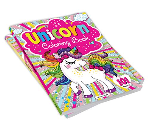 101 Unicorn Colouring Book: Fun Activity Colouring Book For Children ...