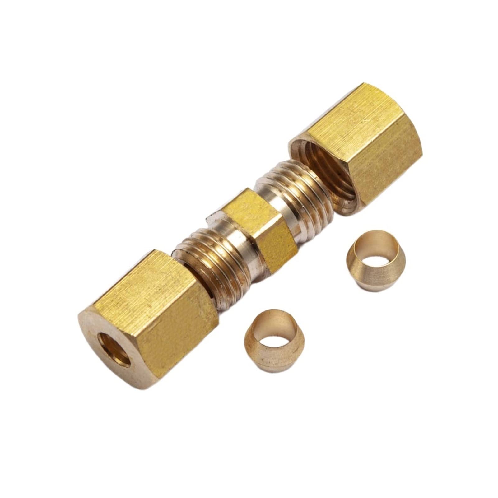 3/16" Sobredosis Unión de compresión, Accesorio de compresión de latón (Color : Pack of 30pcs)
