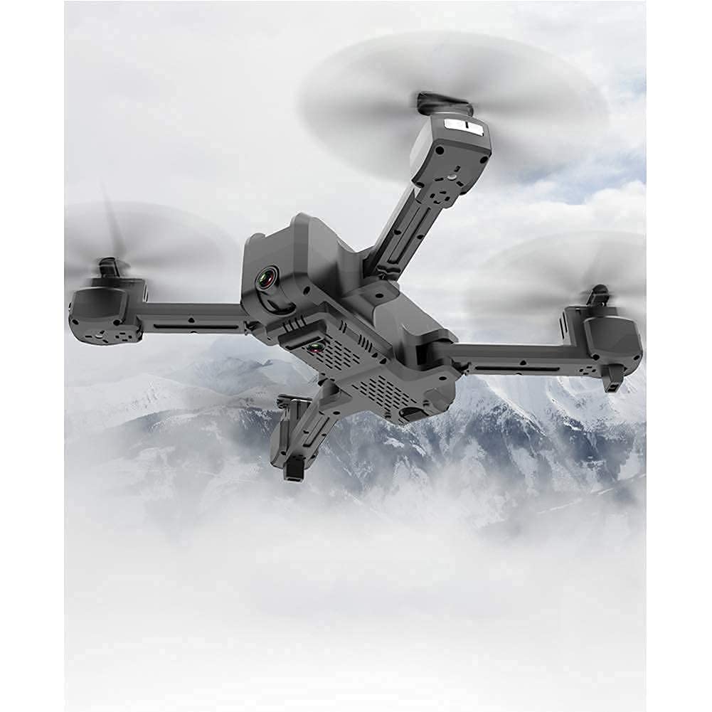 MDybf Drony dla dorosłych i dzieci Fly Cam Quadcopter UAV z kamerą 4K 3-osiowy gimbal 30 min czas lotu, dla początkujących, czarny, 1080P