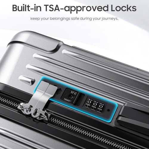 20 Inch carry on luggage airline approved Lightweight carry on luggage 22x14x9 airline approved with TSA lock 8 Double Spinner Wheels Hard Shell Luggage Suitcase with TSA Lock suitcases with wheels3
