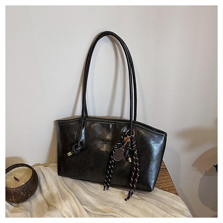 Bolso tote retro grande para mujer fabricado en PU resistente de moda actual 4