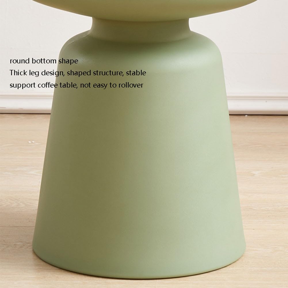 Mesa de centro pequeña circular en forma de seta para sala de estar, estilo nórdico moderno, diseño creativo y simple
