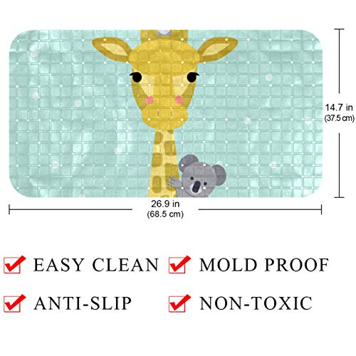 Tapis de douche lavable en machine pour le bain amusant des enfants