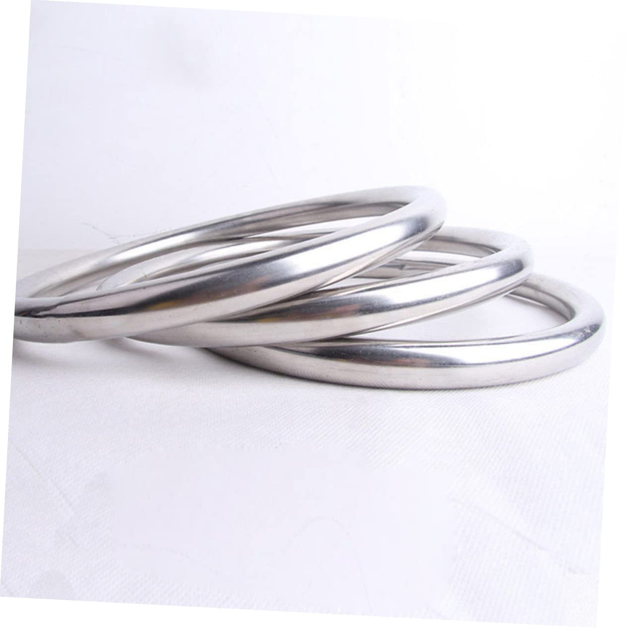 Didiseaon Edelstahl Trainingsring Belastbarer Fitness Ring für Handkoordination und Kraft Langlebiger Metallring Rostfrei Vielseitig für Wohnzimmer und Garten Design
