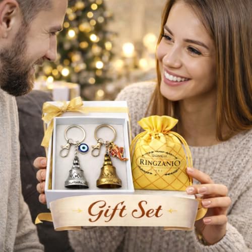 Image of Guardian Bell Keychain for Bike & Car | Tibetan Metal Evil Eye Bell | Good Luck & Protection Charm | Heavy Premium Key Ring for Riders & Vehicles