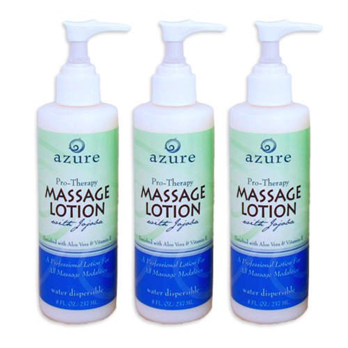 Unscented Azure Massage Lotion - 3 pk. 8 oz. Pumps each