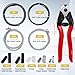 TFUTLT 103Pcs Bike Brake Cable Kit with Stainless Steel Bike Cable Cutter,Brake Cable and Bike Shifter Cable Housing Set with Bike Cable End Caps,Copper Sleeves and O-Rings Kit for Mountain Road Bike