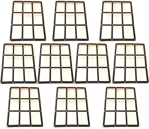 9-Card Black Frame Screw Down docsmagic.de, l'écrin en acrylique de qualité supérieure