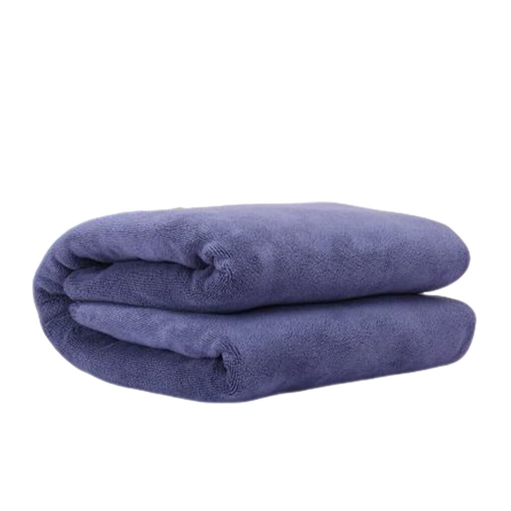 Ailan Asciugamano da Bagno in Microfibra Telo da Bagno in Velluto a Doppia Faccia Spa Sudore Fumante Fitness Asciugamano Morbido Bagno Sauna Palestra, Grigio, 70 * 140/Spessore