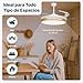 Casa Shop Ventilador techo con luz 66W Ventilador Invisible Ultra Silencioso con Mando a Distancia y Palas Retráctiles Interiores Plafón lluminación función verano-invierno Imagen de Casa Shop Ventilador techo con luz 66W Ventilador Invisible Ultra Silencioso con Mando a Distancia y Palas Retráctiles Interiores Plafón lluminación función verano-invierno