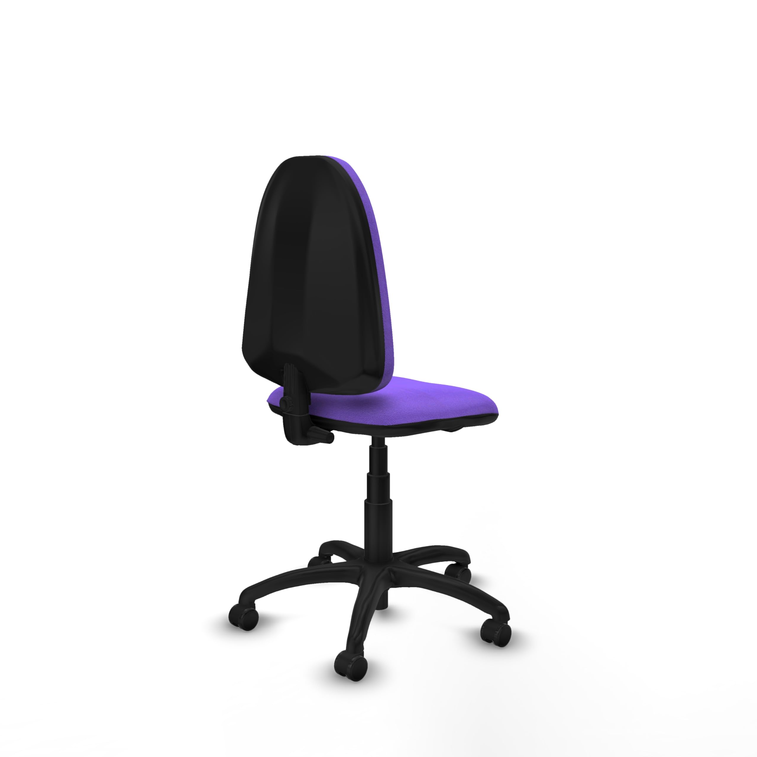Piqueras y Crespo - Silla para Maquina de Coser Industrial Aýna sin Brazos. Equipado con Contacto Permanente Básico y Espuma de Corte. con Ruedas Autofrenantes