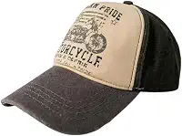 Boné LukeSports Motorcycle Vintage – Algodão, Ajustável e Confortável