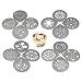 Lofekea Barista Coffee Stencils, 16PCS Stainless Steel Coffee Decorating Stencils Template for Latte Cappuccino, Cupcake Cookie Stencils