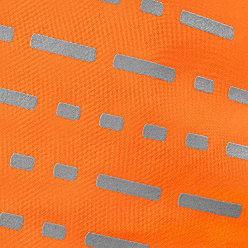 Non-stop dogwear Glacier Jacket 2.0, warme Hundejacke für Winter und kaltes Wetter mit Leinenöffnung und Beinschlaufen, Schwarz/Orange, Größe 50 für mittelgroße Hunde