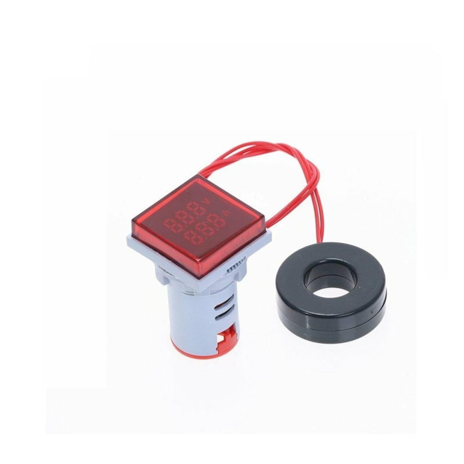 AD16S-VA AC 500V 100A LED cuadrado voltímetro Digital amperímetro 110V 220V medidor de corriente de voltaje voltímetro voltímetro Detector de prueba(Red)