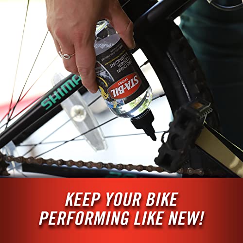 STA-BIL SPORT Bike Chain Cleaner & Lubricant – Prevents Rust on Chains, Cables, and Derailleurs, Premium Lubricant, Easy to Apply, Preserves Bike Chains, 8oz (22406)