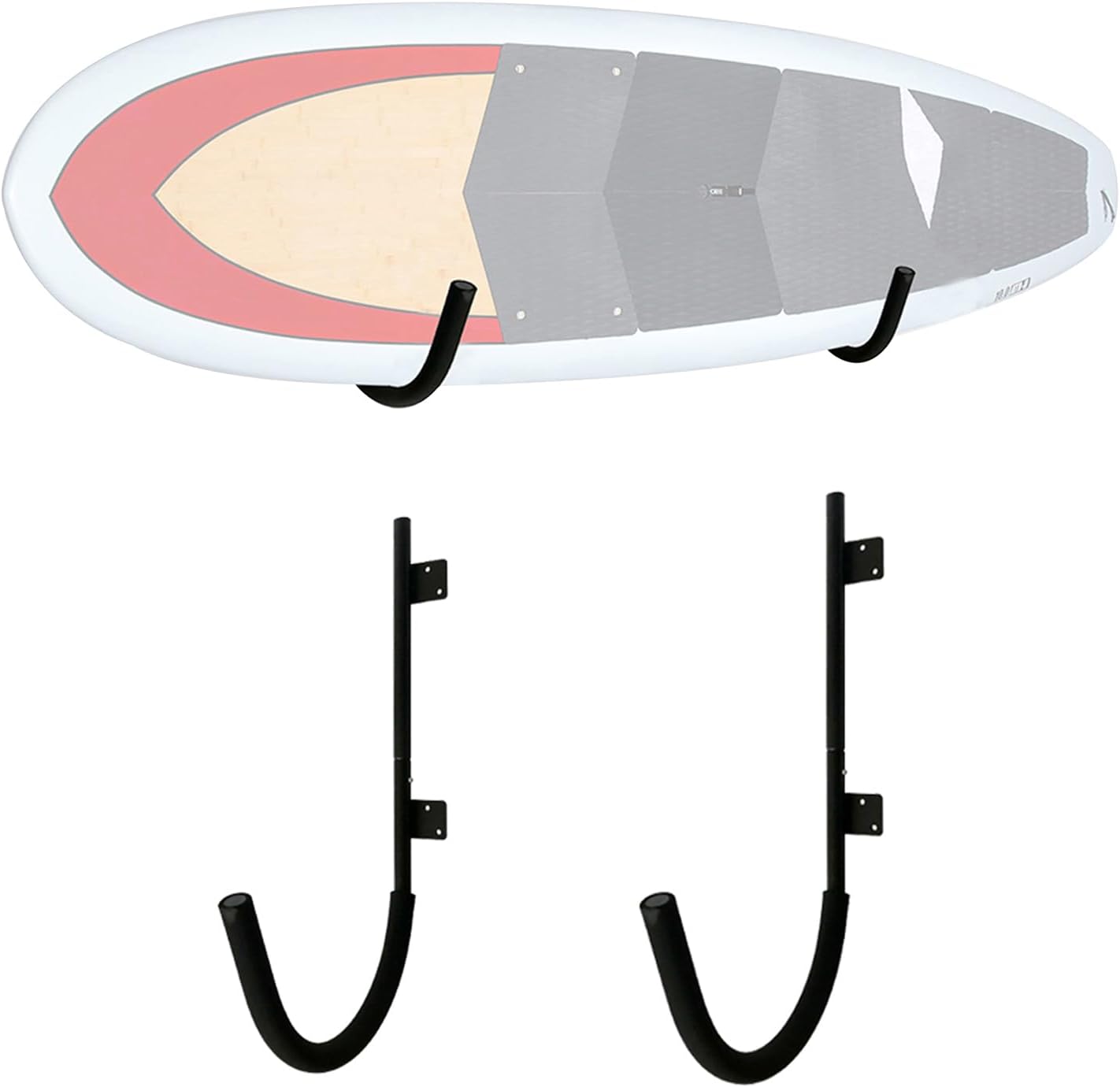 Kayak Wall Hangers Heavy Duty Wall Mount Storage Rack for Kayak Canoe and Paddle Boards – Suitable for Wooden Frames and Solid Walls, Indoor and Outdoor, 100 Pound Capacity Kayak Wall Hangers Heavy Duty Wall Mount Storage Rack for Kayak Canoe and Paddle Boards – Suitable for Wooden Frames and Solid Walls, Indoor and Outdoor, 100 Pound Capacity