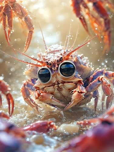 Diamond Painting Enfant et Adulte Crabe | Décoration de Noël Fait Main