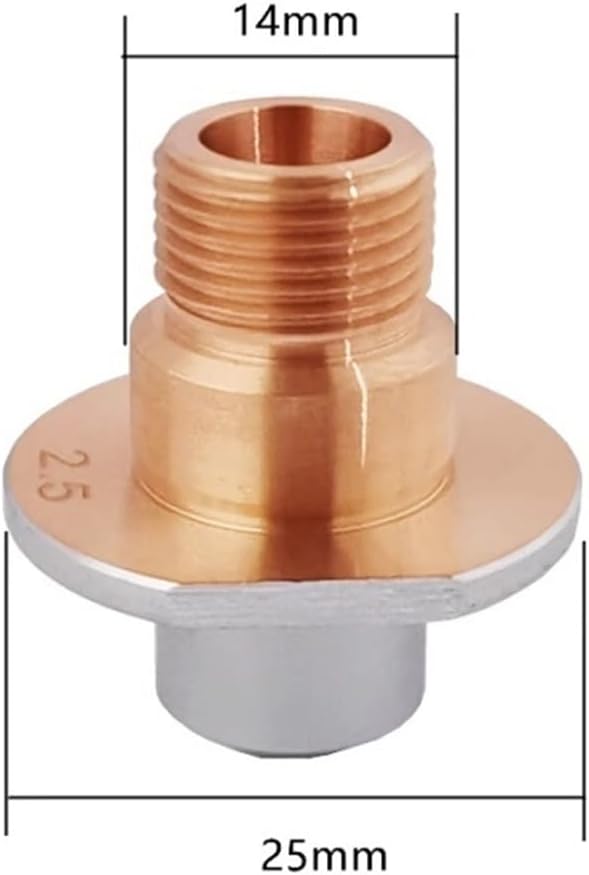 D25 H28 M11 3D Laser Cutting Nozzles Chrome Sharp Round Head Single/double Layer 10Pcs