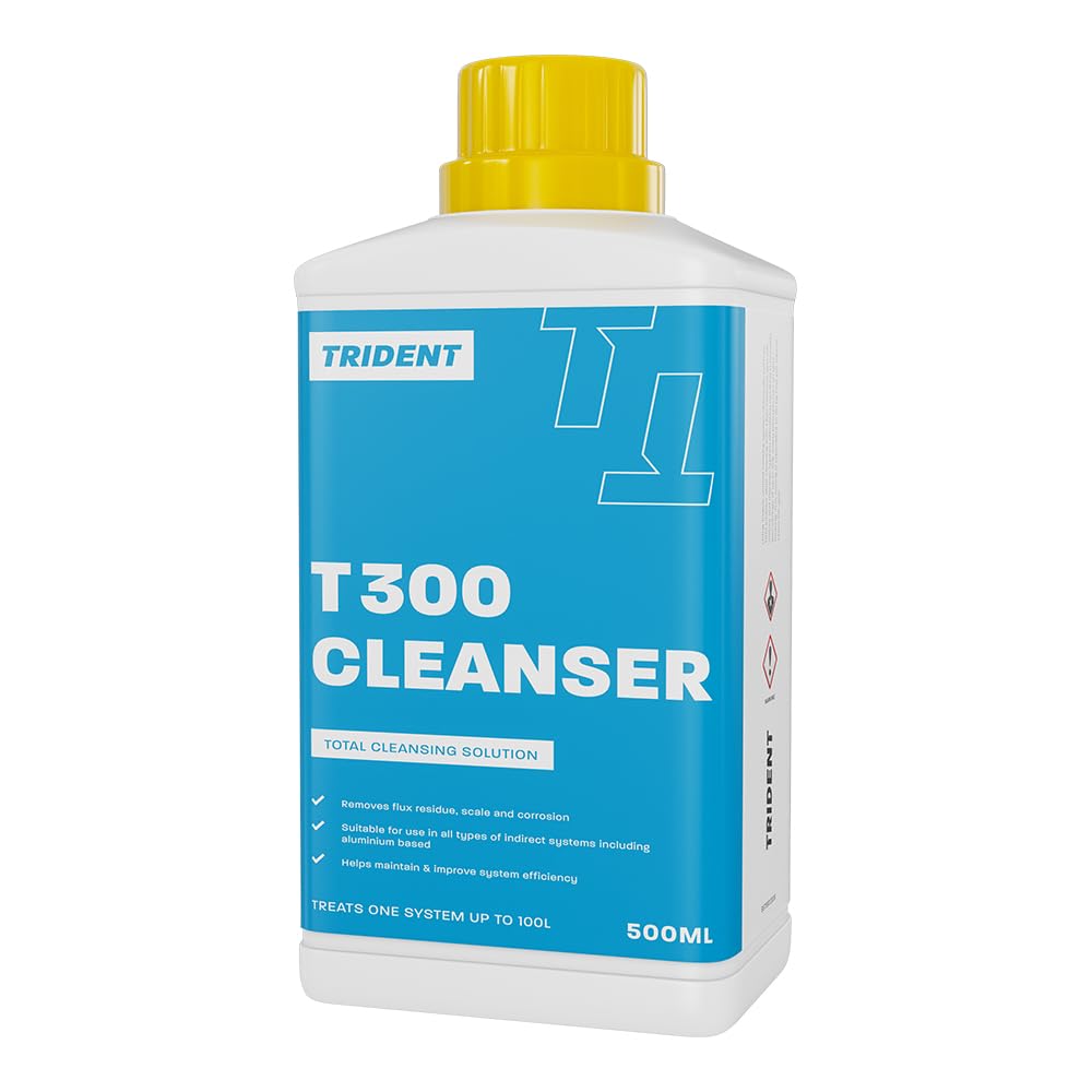 Trident, Central Heating Cleaner, Powerful Descaler & Corrosion Remover, Clears Sludge