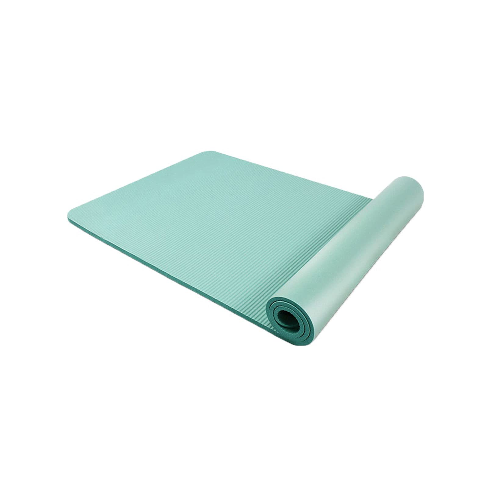 DieffematicYJD Mata do jogi Super zagęszczony matę do jogi dla początkujących antypoślizgowych NBR. Fitness siłownia Mata Ćwiczenie Mata Taneczna Yoga Pad 15mm (Color : Green)