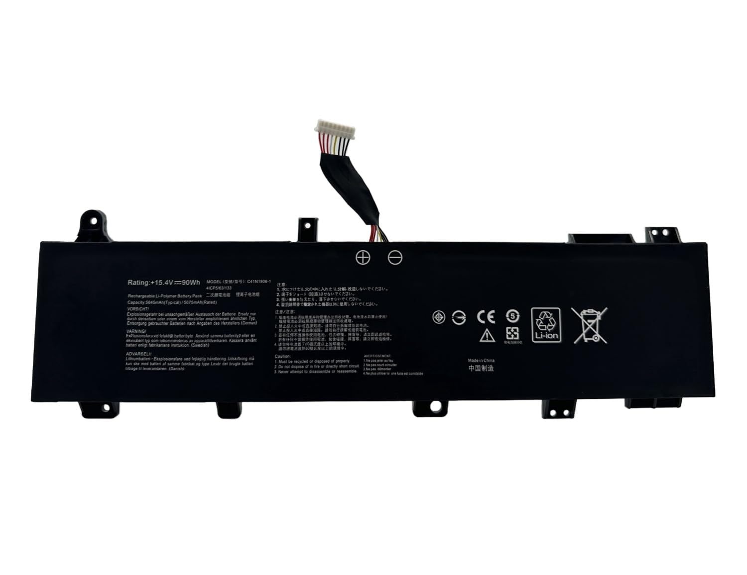 Vhbw Batteria Compatibile Per Asus VivoBook F200MA, F200CA, 2200mAh, 11.25V, Sostituisce 0B110-00240100E