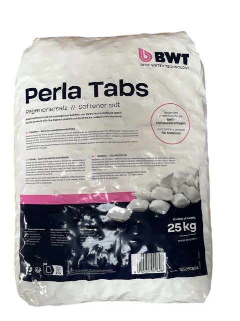 Sanvo BWT Perla Tabs Regeneriersalz Tabletten-Salz für Wasserenthärtungsanlagen 25 kg