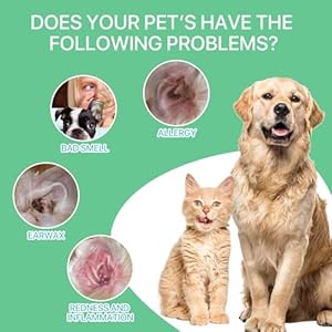 Dog ear cleaner 30g+eyes wipes for dogs  cats 150p  removal ear powder for petssupports infection prone ears ear odor in petsgently remove tear stain eye debris dischargetwo piece set   cucciolini doodles
