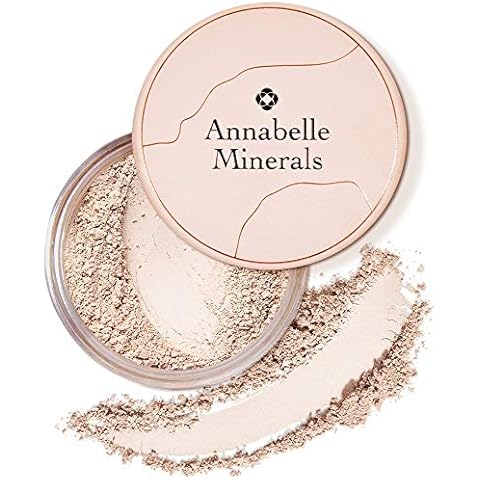 Annabelle Minerals - Matte Mineral Foundation with SPF - Natural Ingredients - Long Lasting Matte - Smooth Skin & Natural Look - Sun Protection 10 SPF - For All Skin Types - Vegan - Golden Fair 10g Cover