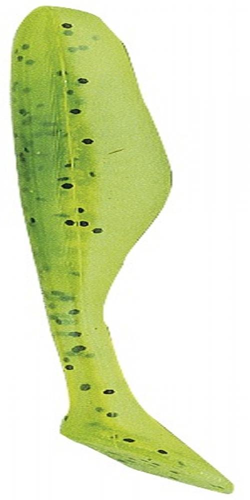 Bass Assassin Walleye Turbo, Chartreuse Pepper Shad, 4-Inch