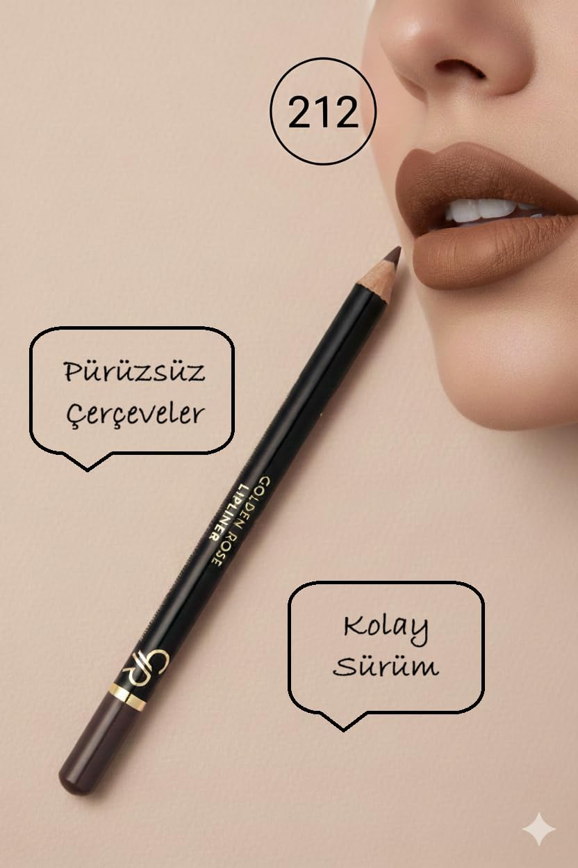 Golden Rose Lipliner No:212 1 Paket
