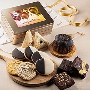 Dulcet Gift Basket Congratulations Classic Baked Goods Sweet Celebration Gourmet Gift Idea for Mom, Dad, Son, Daughter, Siblings, Friends & Employees