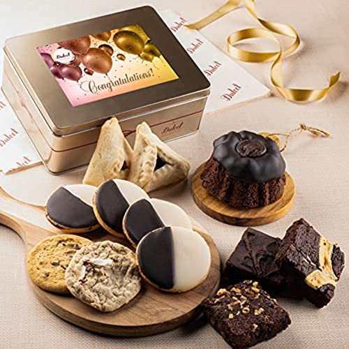 Dulcet Gift Basket Congratulations Classic Baked Goods Sweet Celebration Gourmet Gift Idea for Mom, Dad, Son, Daughter, Siblings, Friends & Employees