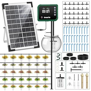 Système d'arrosage goutte-à-goutte solaire 8 W complet