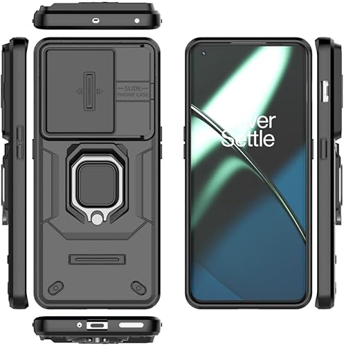Vista 189 de Compatible con carcasa de soporte Honor 90 5G, con cubierta deslizante para lente de cámara compatible con funda Honor 90 5G REA-AN00 REA-NX9