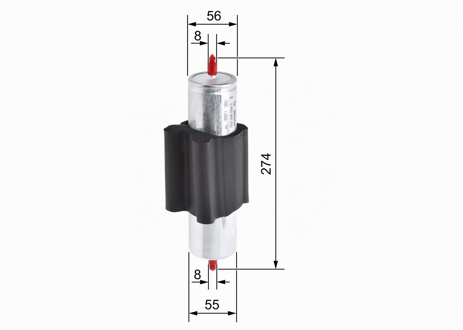 Bosch N6374 Filtre à Carburant Diesel - Sépare les Particules du Carburant - Protège le Système d'Injection | Sépare les particules et l'eau du carburant - Protège le système d'injection