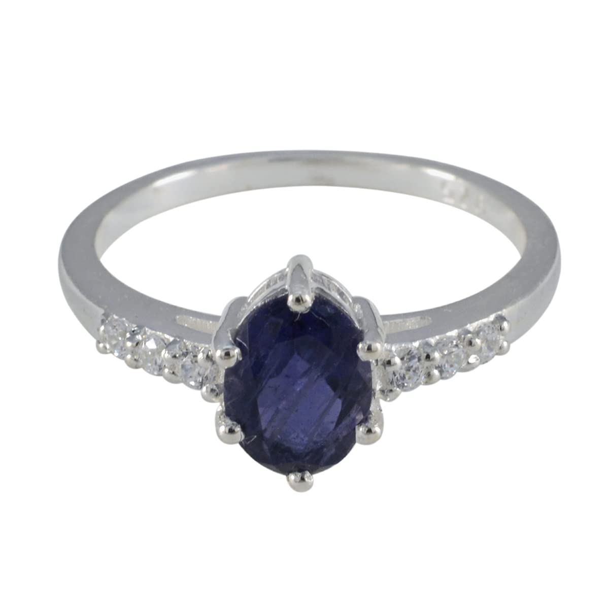 Bague iolite en argent parfait cadeau d'anniversaire ou célébration - 6