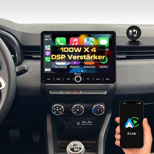 DYNAVIN Android Autoradio Navigatore per Renault Clio V 2020-2025, 10,1 pollici Radio con Wireless CarPlay e Android Auto | Head-up Display | Dab+ Radio: D9-RNCL5 Premium Flex