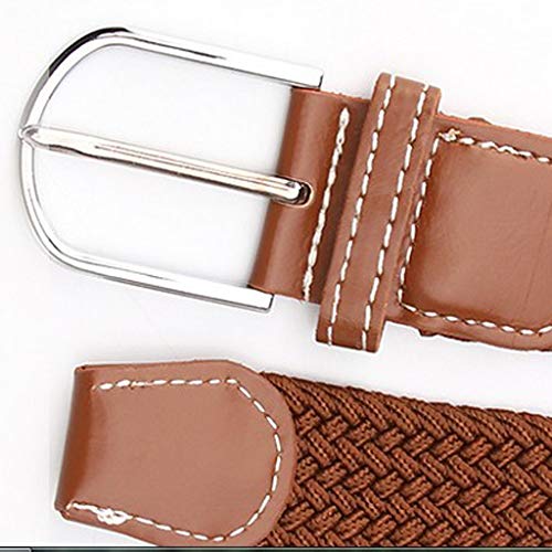 yotijar Cinto esportivo masculino unissex cinto de lona casual cinto, Café, 105x3.3cm